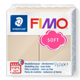 Kostka FIMO soft 57g, piaskowy, masa termoutwardzalna, Staedtler S 8020-70