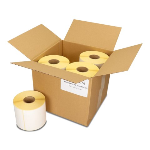 Etykieta kurierska na roli eko biała 100*150mm termiczna nawój 500 etrti100x150500w EMERSON