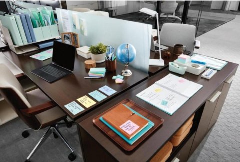 Bloczki ekologiczne POST-IT_ (653-1GB), 38x51mm, 6x100 kart., mix kolorów (X)