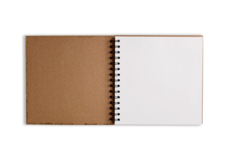 Album na spirali, 20x20cm, złote liscie, 30 ark, kremowe, 180 g/m2, Happy Color HA 7631 2020-GC30