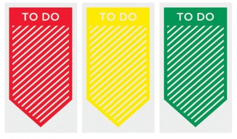 Zakładki indeksujące POST-IT_ (682-TODO), PP, 23,8x43,2mm, 3x20 kart., mix kolorów