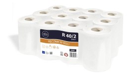 Papier toaletowy PROFESSIONAL 40/2 40m 2warstwy biały (24 rolki) celuloza ELLIS 6279