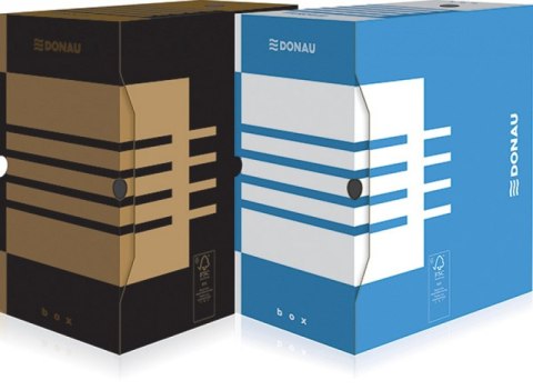 Pudło archiwizacyjne A4/155 DONAU niebieskie 7663301FSC-10