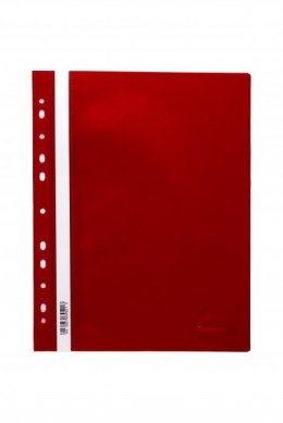 Skoroszyt wpinany PP DOTTS (20) czerwony wzmocniony polipropyle SPP-DOT-02-01