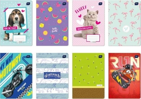 Zeszyt_A5 32k 3-linia mix INTERDRUK