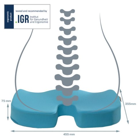 Ortopedyczna poduszka na krzesło Leitz Ergo Cosy, niebieska 52840061
