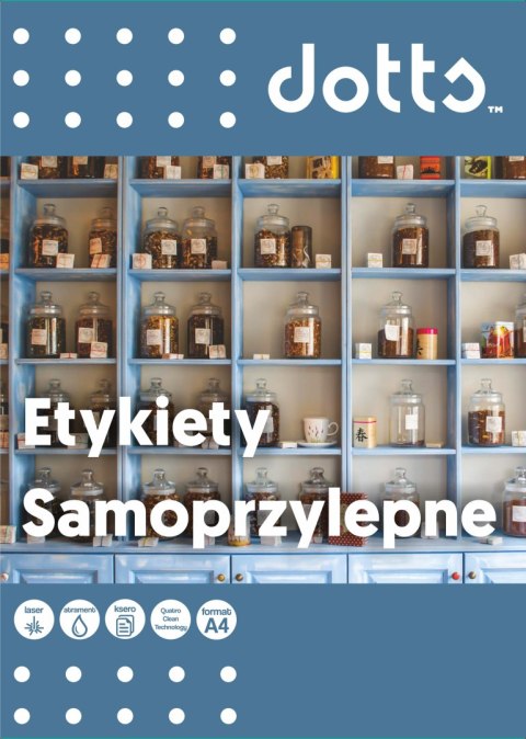 Etykiety samoprzylepne DOTTS A4 (100ark) 105x57mm (10 etyk/arkuszu)