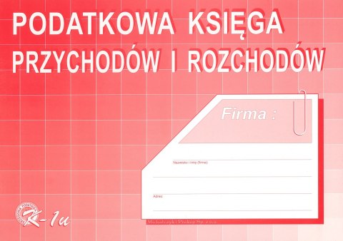 Podatkowa księga przychodów i rozchodów A4, 48 stron offset 10-K-1U DOTTS