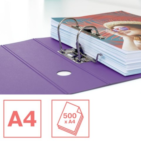 Segregator Esselte ColourBreeze, z polyfoamu A4, 82 mm, lawendowy 628428