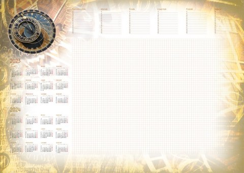 Terminarz - Planer A2 z listwą 2026 Zegar Michalczyk i Prokop T-1-A2-4 kalendarz biuwar