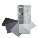 Blok Deco Grey A4, 170g, 20 ark, 5 kol. tonacja szara, Happy Color HA 3717 2030-082