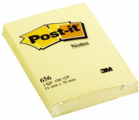Bloczek_samoprzylepny POST-IT_ (656), 51x76mm, 1x100 kart., żółty
