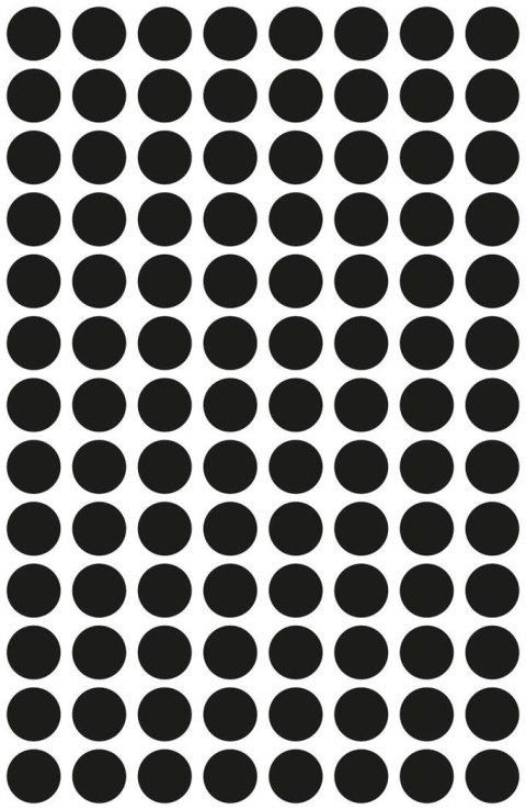 Kółka do zaznaczania 3009 Q8 mm 4 ark. czarne Trwałe, Avery Zweckform