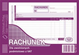 Rachunek dla zwolnionych podmiotowo z VAT (o+1k) 231-3 Michalczyk i Prokop