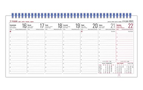 Kalendarz biurowy MANAGER 2026 (H3) TELEGRAPH