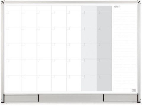 Tablica planer miesięczny 120 x 90 cm, rama aluminiowa, TP007 2x3