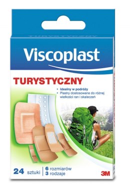 Zestaw plastrów VISCOPLAST, turystyczny, 24szt., TRAYPACK, mix kolorów