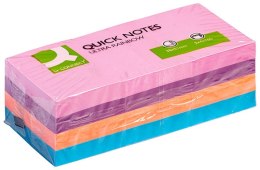 Bloczek samop.Q-CONNECT Brilliant 38x51mm 3x4x100 kart.mix kol.KF02516