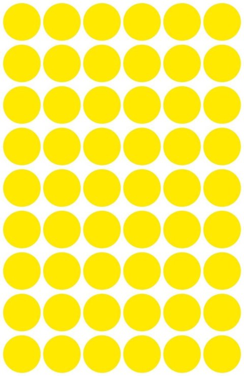 Kółka do zaznaczania żółte 3144 Q12 5ark. Avery Zweckform