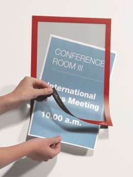 Ramka MAGAFRAME A4 - samoprzylepna magnetyczna czerwona DURABLE 4872-03