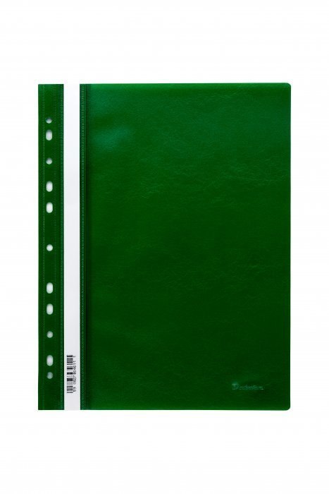 Skoroszyt wpinany PP DOTTS (20) ciemnozielony polipropylen SPP-DOT-02-02