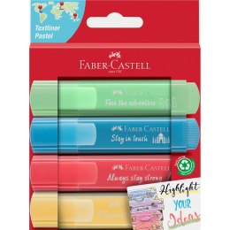 Zakreślacz_1546 pastelowy 4 kolory Faber-Castell FC 254625