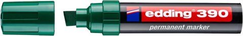 Marker permanentny ścięta końcówka 4-12 mm zielony Edding 390/004/ZI