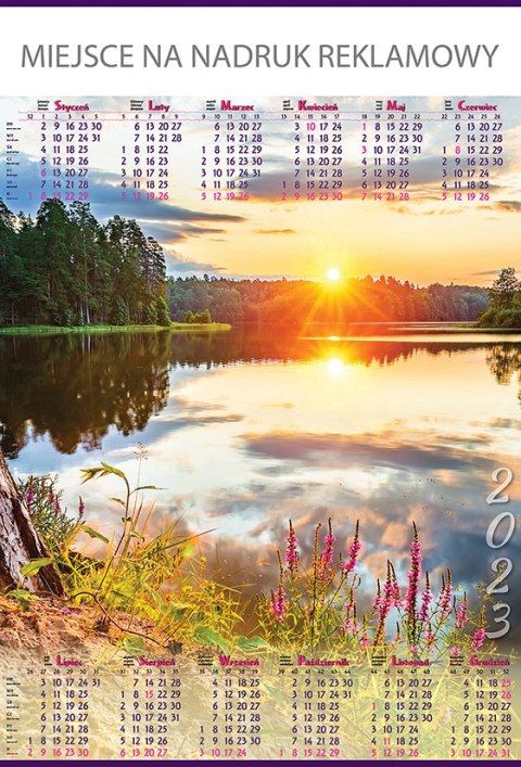 Kalendarz Plakatowy B-1, P08 - MAPA 2026