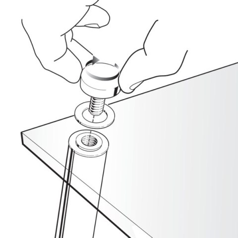 Ukośna akrylowa tabliczka na biurko do notatek Nobo Home A4 1915612