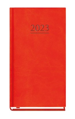 Terminarz Kieszonkowy 90x165mm 2026 - czerwony Michalczyk i Prokop T-231V-C kalendarz 1 tydzień na 2 stronach