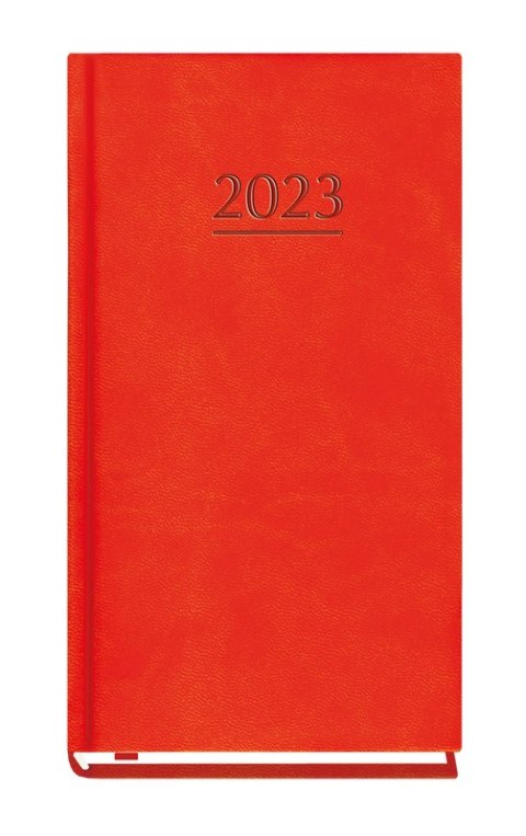 Terminarz Kieszonkowy 90x165mm 2026 - czerwony Michalczyk i Prokop T-231V-C kalendarz 1 tydzień na 2 stronach