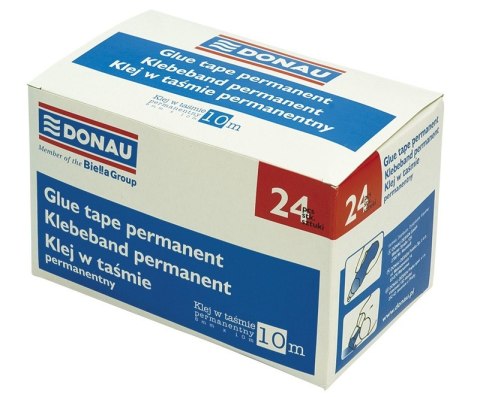 Klej w taśmie DONAU, permanentny, 8mmx10m, 7608001PL-99