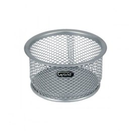 Pojemnik na spinacze srebrny metalowy siatka GRAND GR-010S 120-1120
