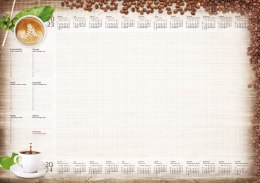 Terminarz - Planer A2 z listwą 2026 Kawa Michalczyk i Prokop T-1-A2-2 kalendarz biuwar