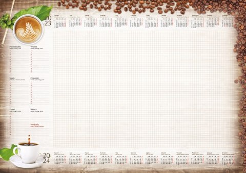 Terminarz - Planer A2 z listwą 2026 Kawa Michalczyk i Prokop T-1-A2-2 kalendarz biuwar