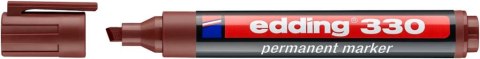 Marker EDDING permanentny ścięta końcówka 1-5mm brązowy 330/007/br ed