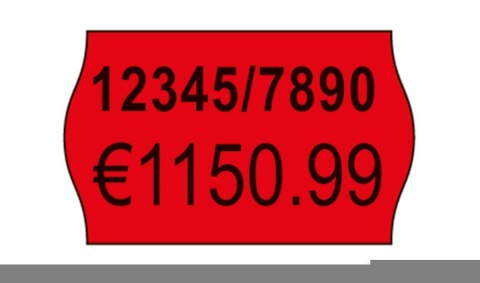 Etykiety cenowe do metkownic RPLP1626 16x26 w rolce do metkownicy dwurzędowej Avery Zweckform, trwałe, 1200 etyk./rolka, 10 role
