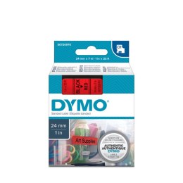 Taśma DYMO D1 - 24 mm x 7 m, czarny / czerwony S0720970 do drukarek etykiet SALE