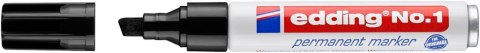Marker permanentny ścięty 1-5mm czarny EDDING 1/001/C (X)