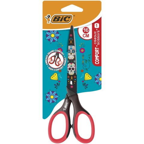 Nożyczki BIC Comfort 16cm Decor Blister 1szt, 9262822 SALE