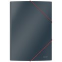 Teczka kartonowa z gumką Leitz Cosy, A4, szara 30020089