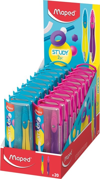 Cyrkiel STUDY POP z wkładami grafitowymi Maped 194500