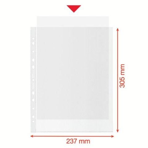 Koszulka groszkowa Recycled Premium PP 100 mic. A4, 627504, MAXI , 50 szt. Esselte 627504