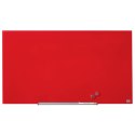 Szklana tablica Nobo Impression Pro 1000x560mm, czerwona