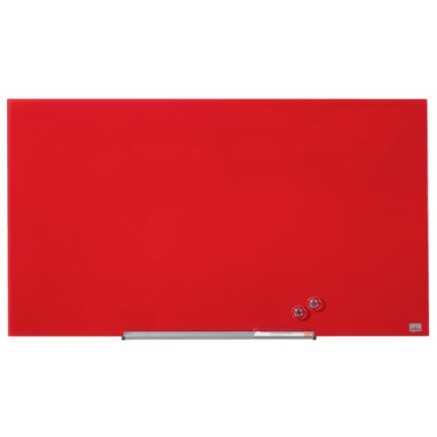 Szklana tablica Nobo Impression Pro 1000x560mm, czerwona