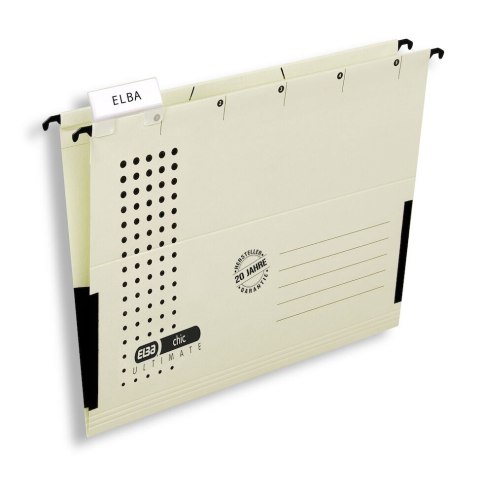 Teczka zawieszana A4 ELBA CHIC ULTIMATE, kremowa, z półciennymi boczkami 100552101 SALE