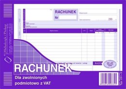 Rachunek dla zwolnionych podmiotowo z VAT A5, 80 kartek (1+1) 10-231-3 DOTTS