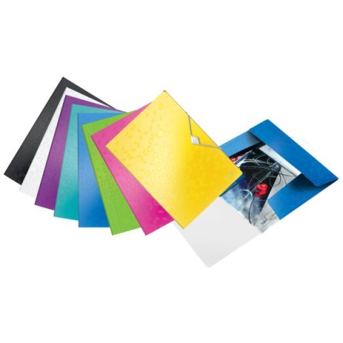 Teczka z gumką PP Leitz WOW, 15 mm, żółta 45990016