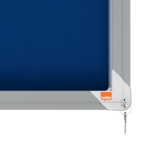 Gablota filcowa Nobo Premium Plus 12xA4, niebieska (drzwiczki przesówne) 1902566