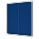 Gablota filcowa Nobo Premium Plus 12xA4, niebieska (drzwiczki przesówne) 1902566